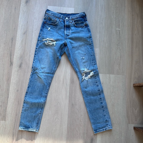 Levi 501 S Jeans W24 L30 - Picture 2 of 9